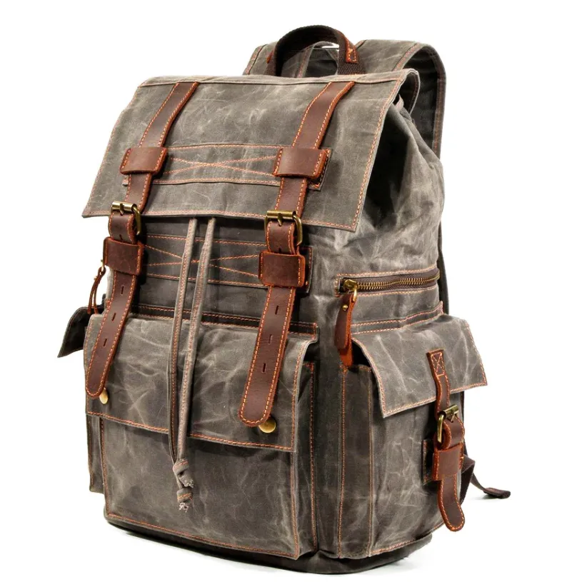 Canvas Drawstring Rucksack  | Redwood