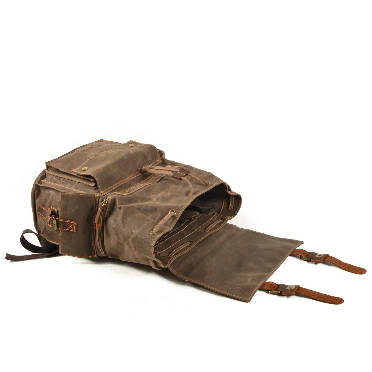 Canvas Drawstring Rucksack  | Redwood