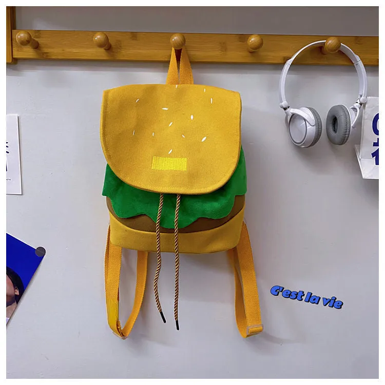 Canvas Hamburger Backpack