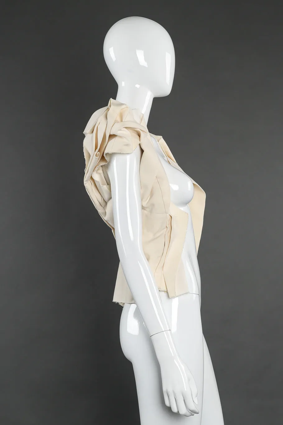 Canvas Pleated Vest