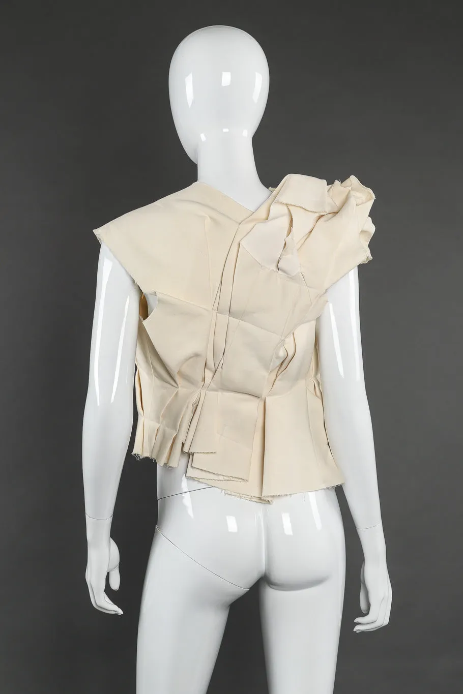 Canvas Pleated Vest
