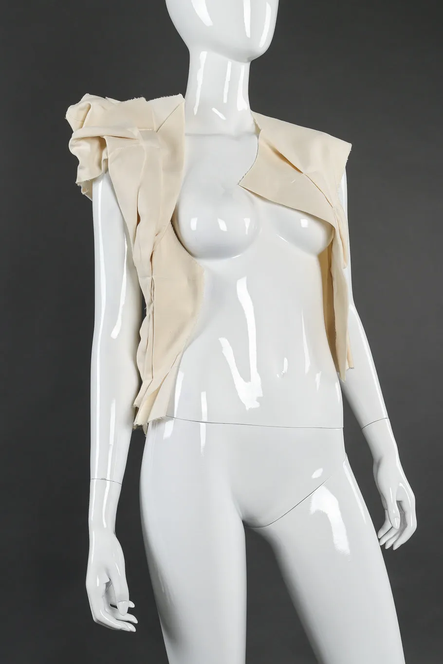 Canvas Pleated Vest