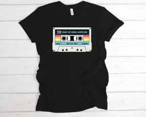 Cassette 20 Years Of Being Awesome T-Shirt