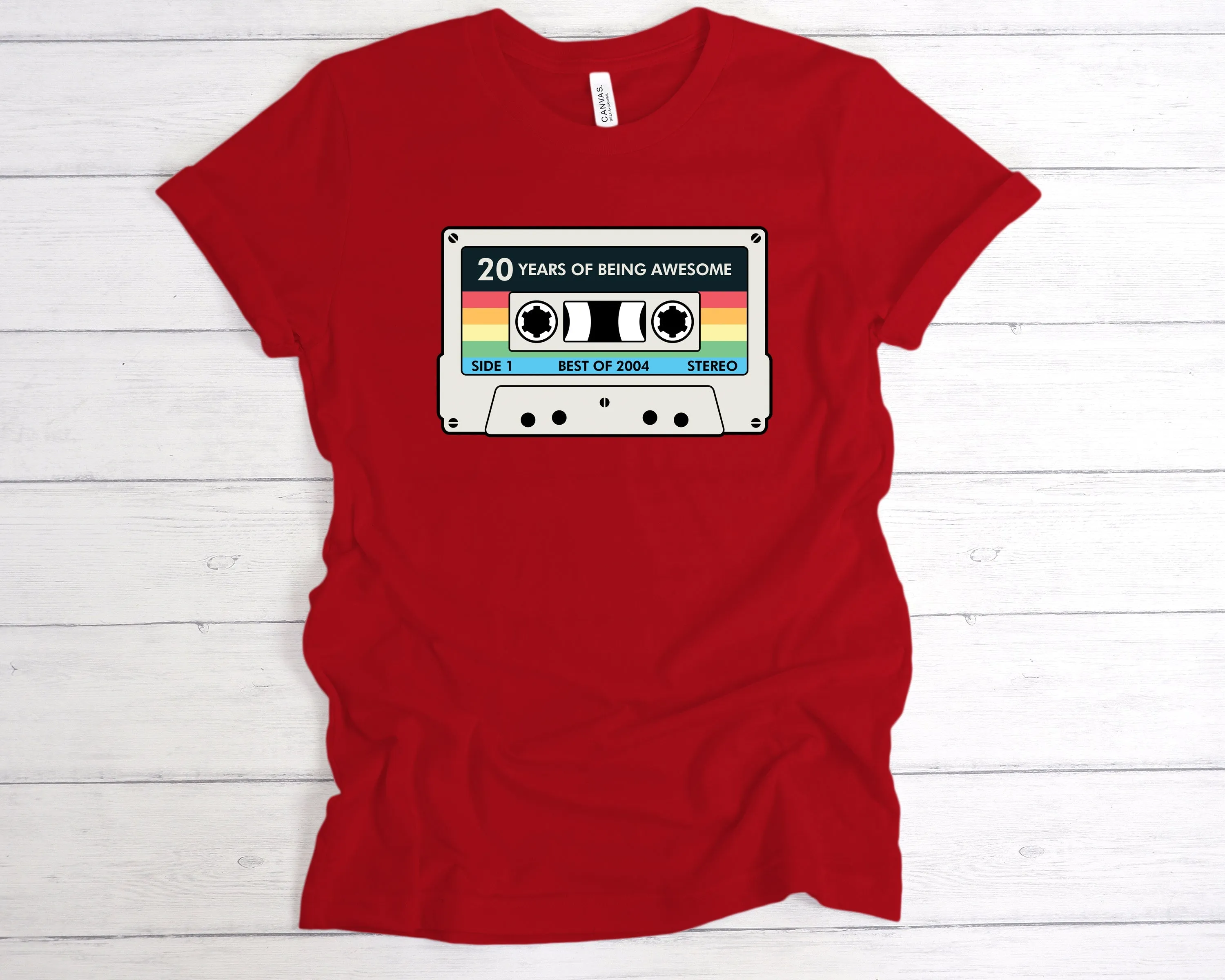 Cassette 20 Years Of Being Awesome T-Shirt