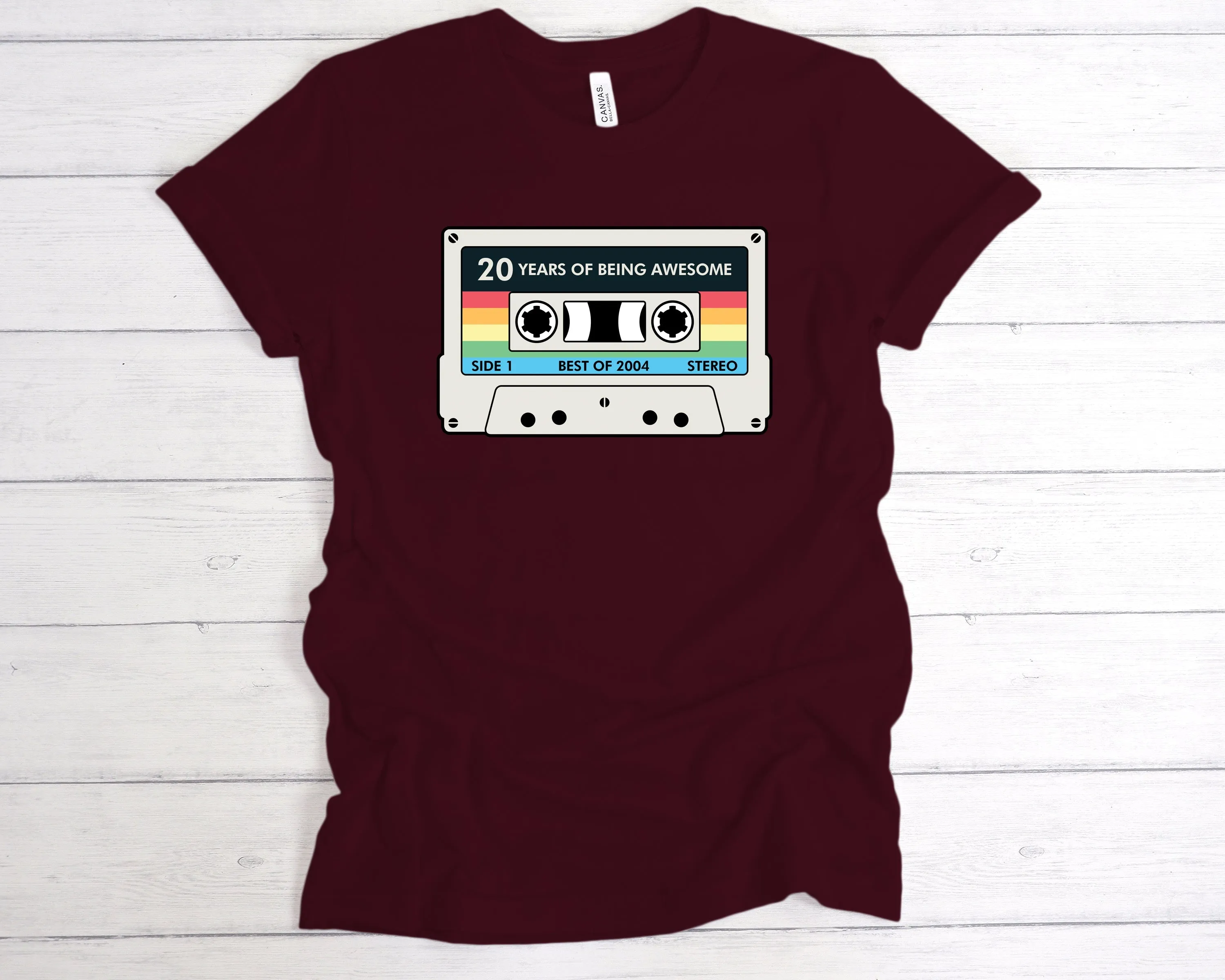 Cassette 20 Years Of Being Awesome T-Shirt