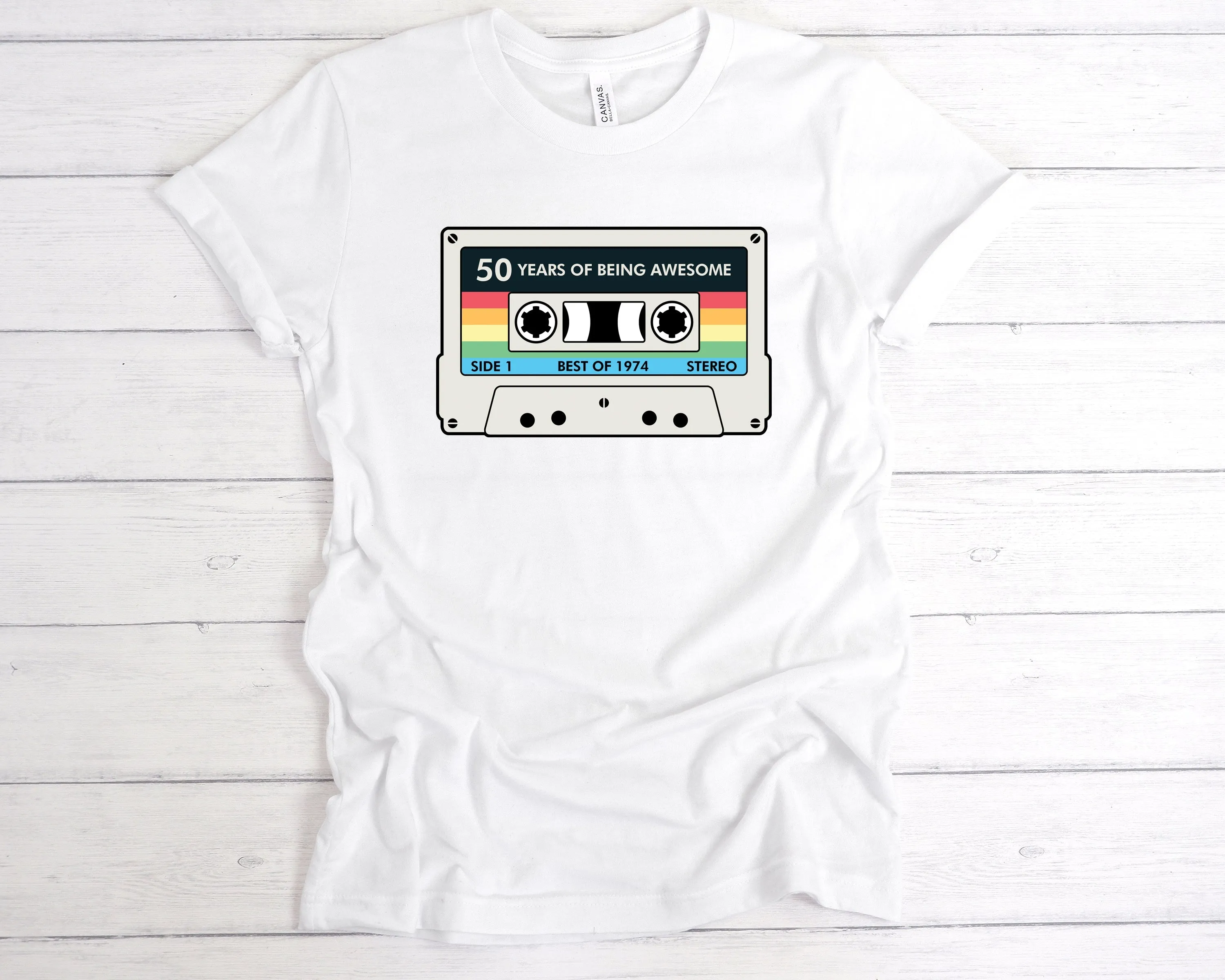 Cassette 50 Years Of Being Awesome T-Shirt