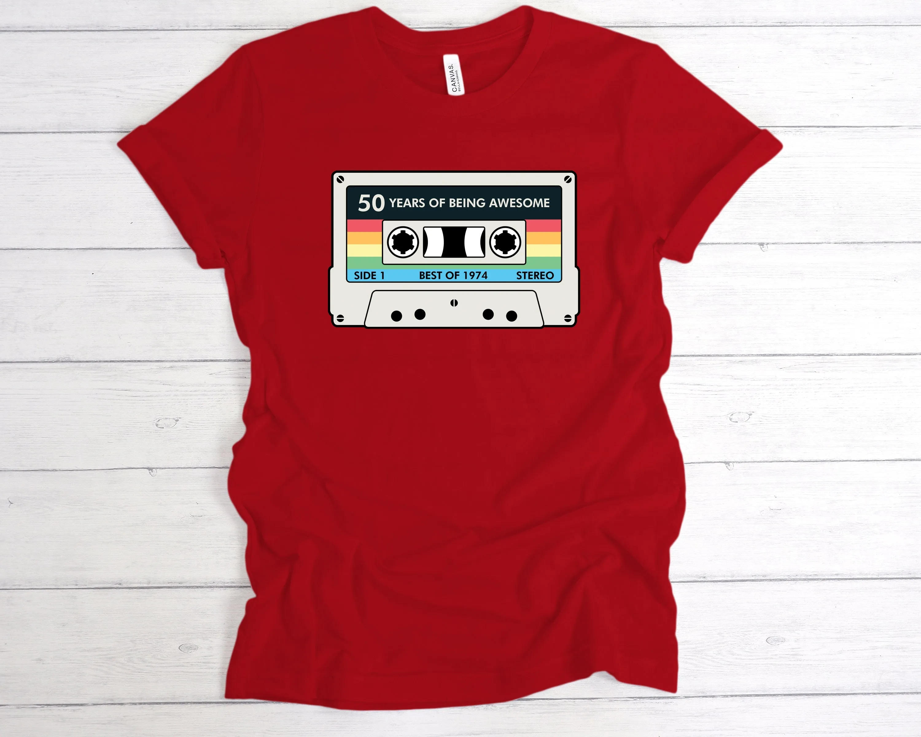 Cassette 50 Years Of Being Awesome T-Shirt