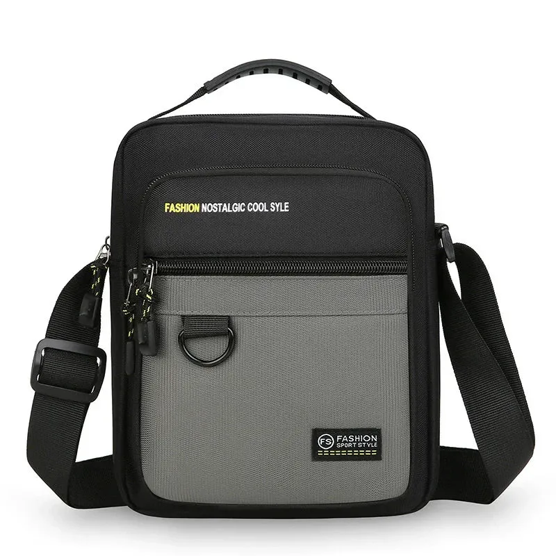 Casual Multi-Function Small Men Handbag Simple Oxford Casual Shoulder Bags For Men Crossbody Bag Vintage Summer Messenger Bag