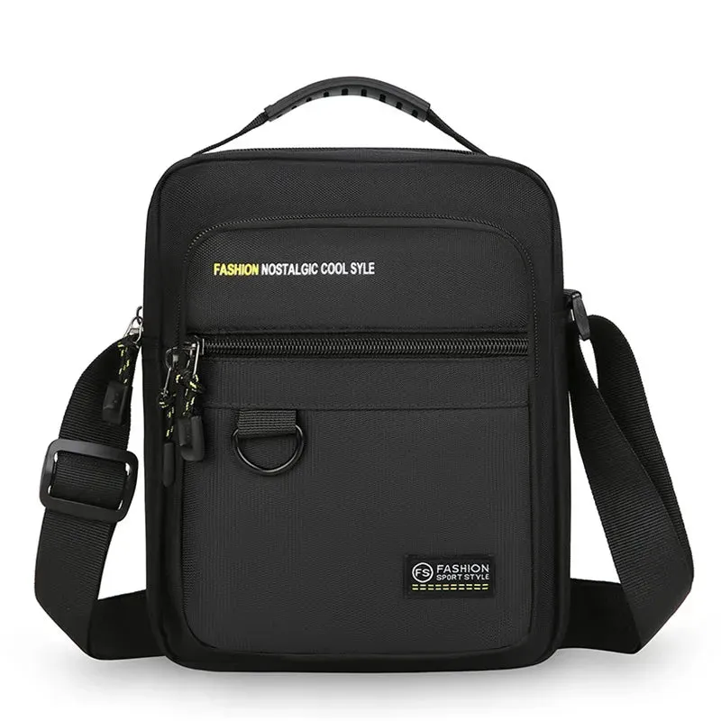 Casual Multi-Function Small Men Handbag Simple Oxford Casual Shoulder Bags For Men Crossbody Bag Vintage Summer Messenger Bag