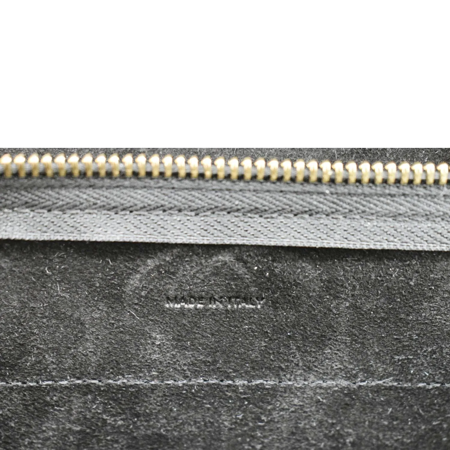 CELINE Nano Belt Grained Leather Shoulder Bag Black