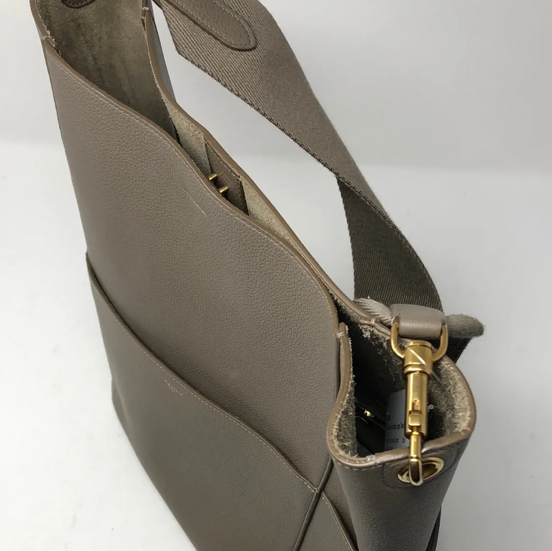 Celine Seau Sangle Leather Large Tote Bag