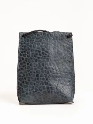 cell pouch - blue sheepskin