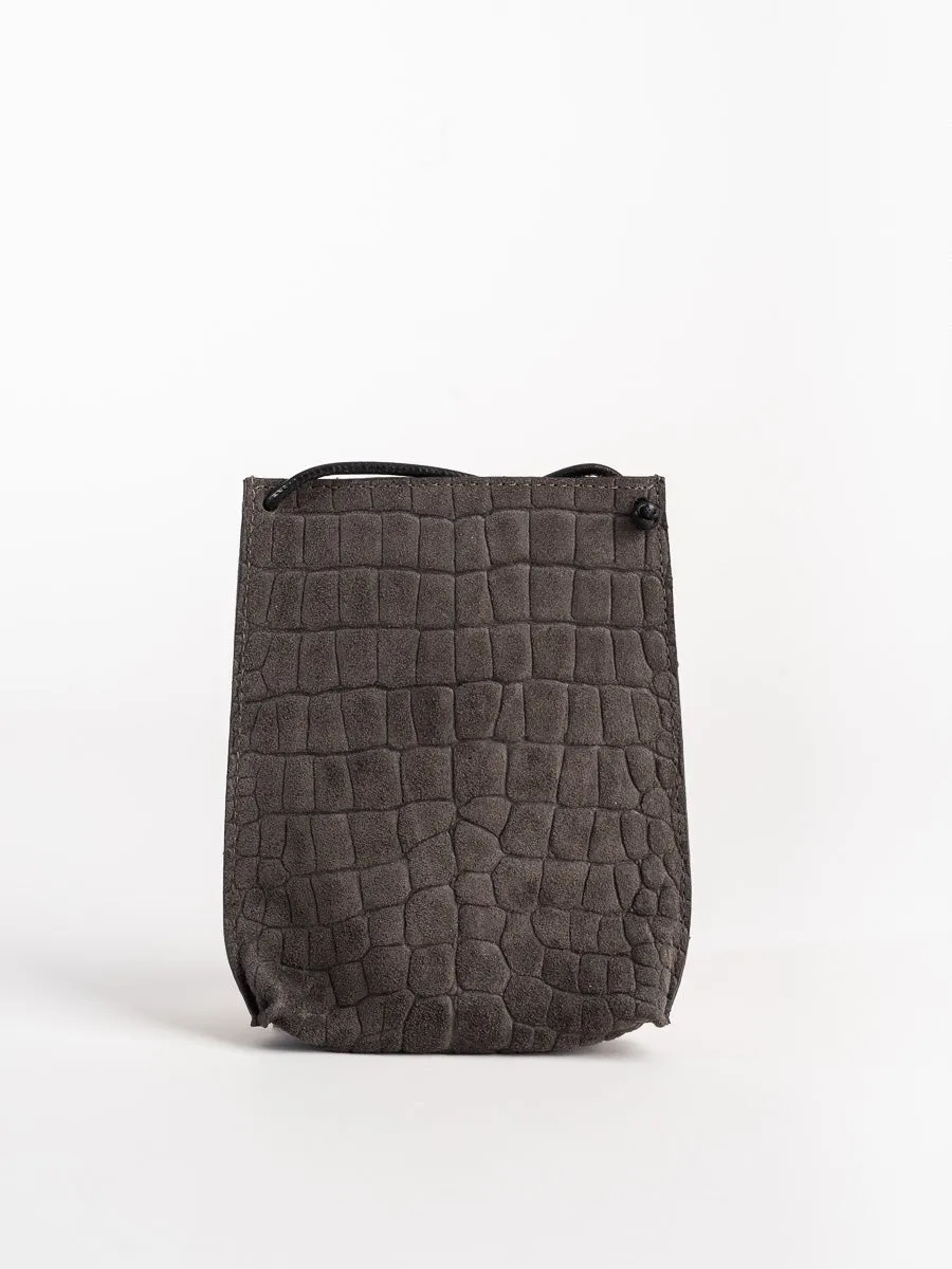cell pouch - flannel sueded gator