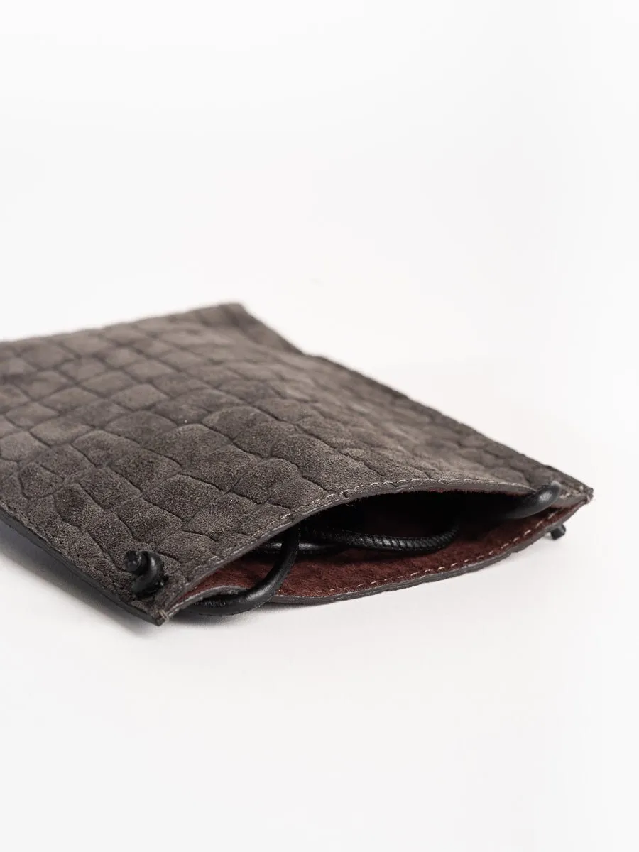 cell pouch - flannel sueded gator