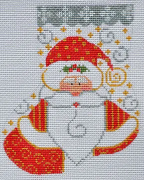 CH-194-13M Santa w/ Holly Mini Stocking on 13M