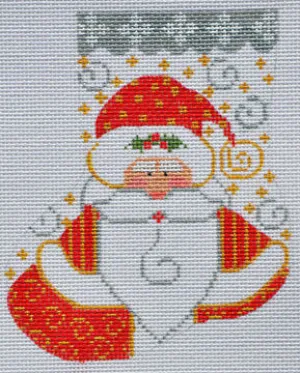 CH-194-13M Santa w/ Holly Mini Stocking on 13M