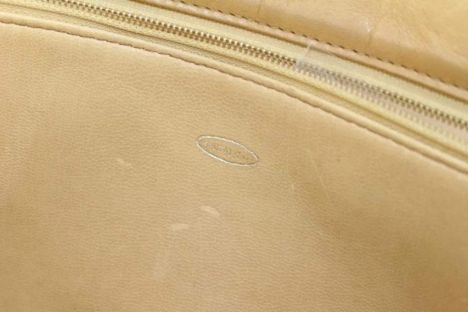 Chanel Beige Quilted Lambskin ShopperTote Chain Bag 593cas615