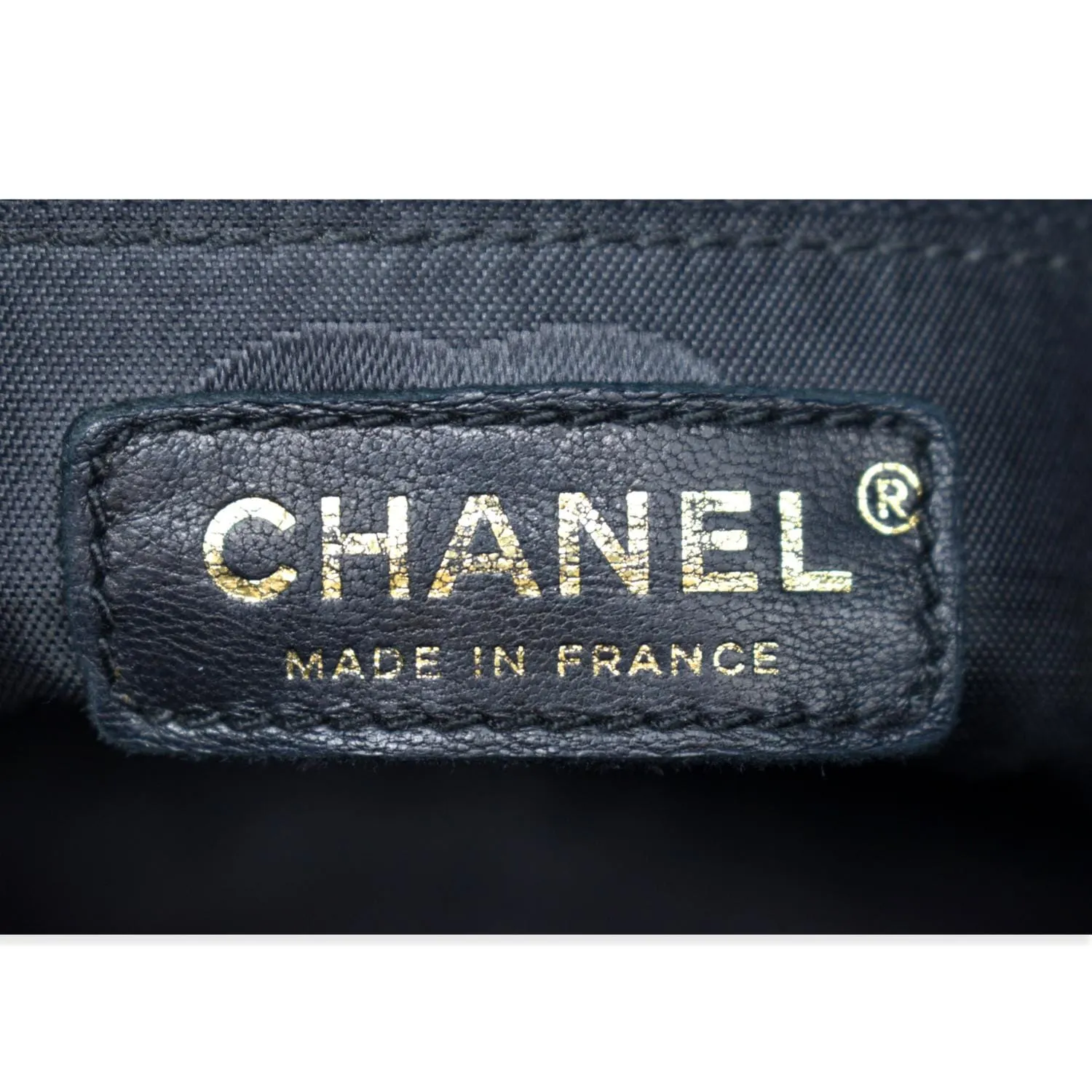 CHANEL CC Calfskin Leather Ring Chain Satchel Bag Black