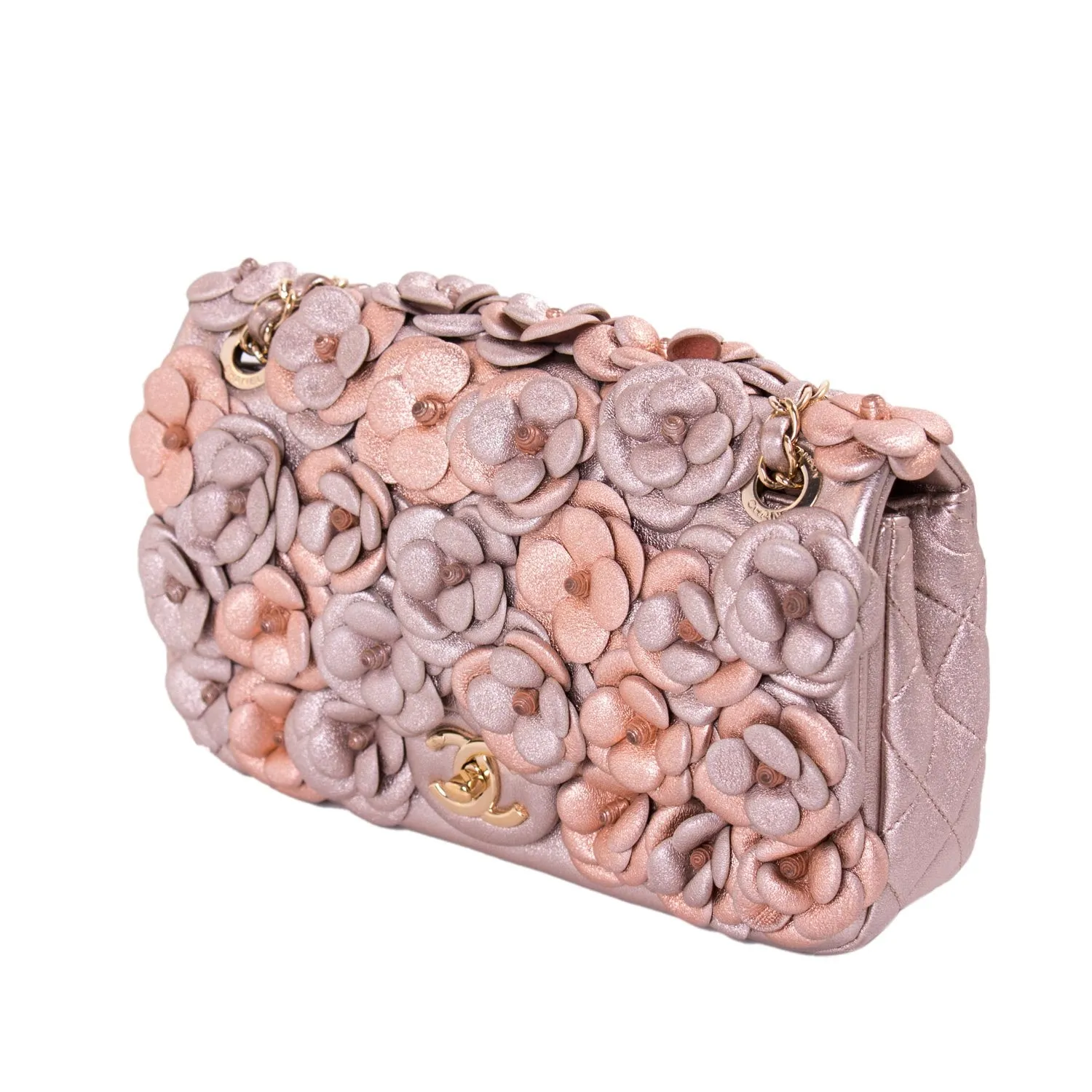 Chanel CC Camelia Embellished Flap Bag
