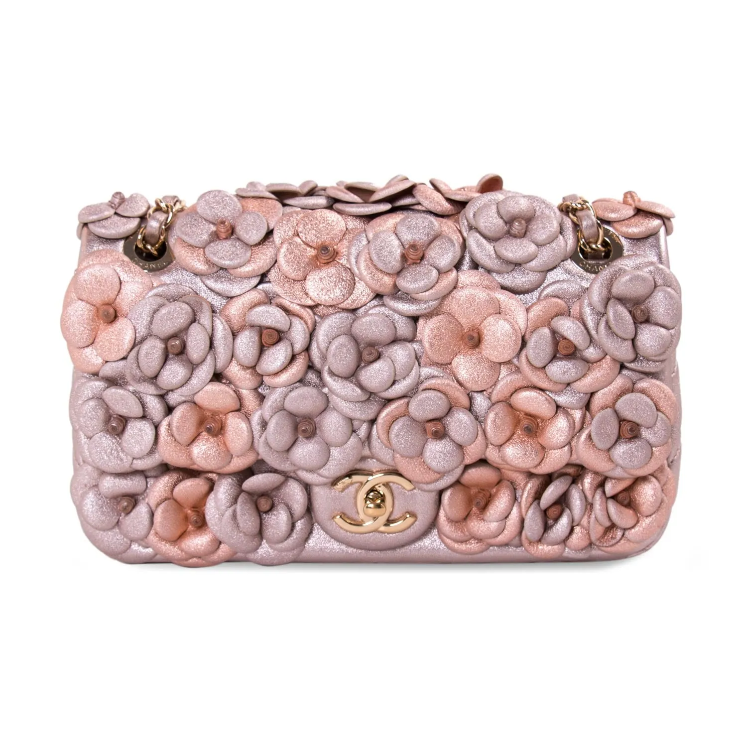 Chanel CC Camelia Embellished Flap Bag