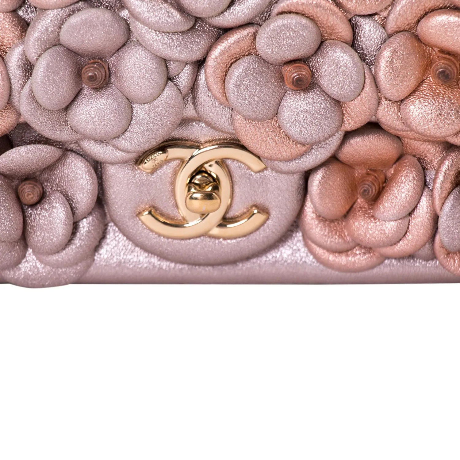 Chanel CC Camelia Embellished Flap Bag