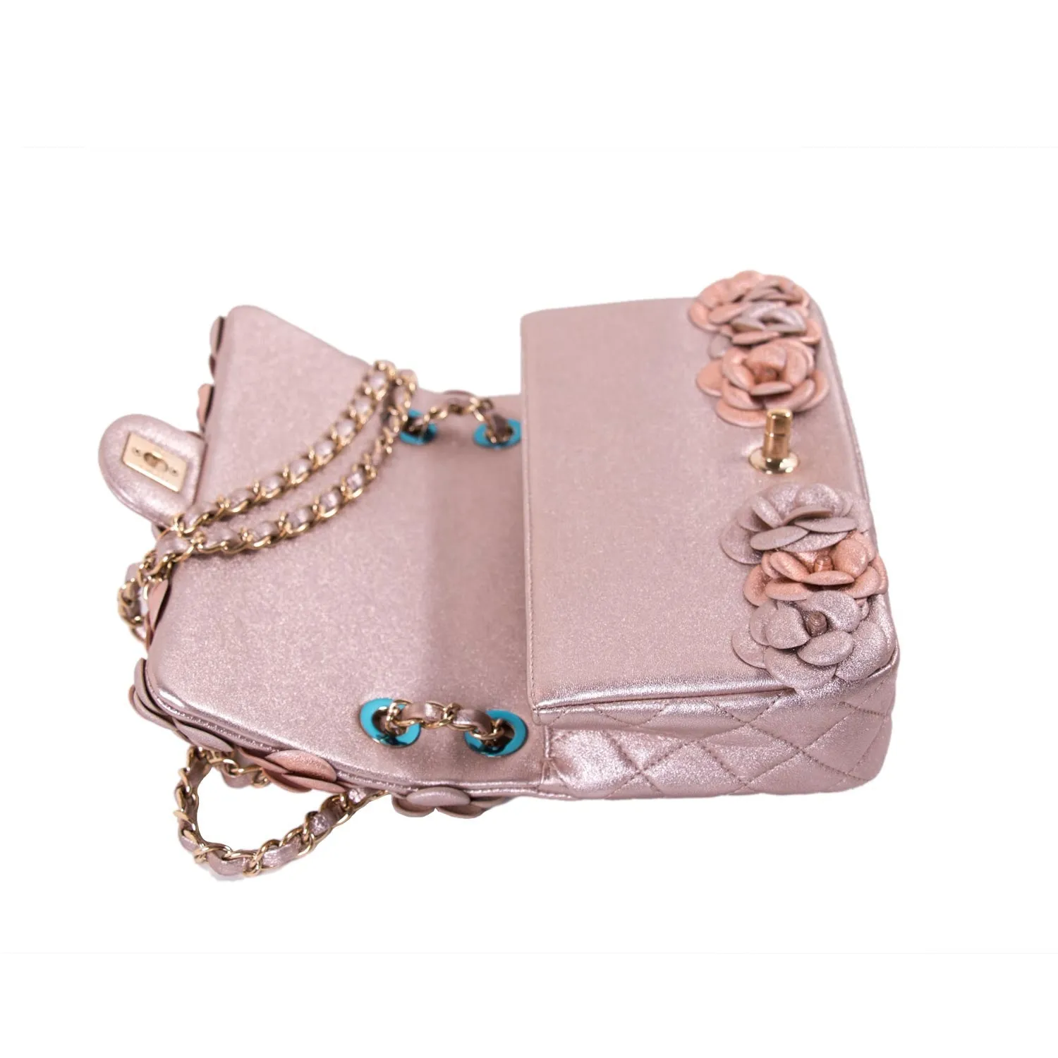 Chanel CC Camelia Embellished Flap Bag
