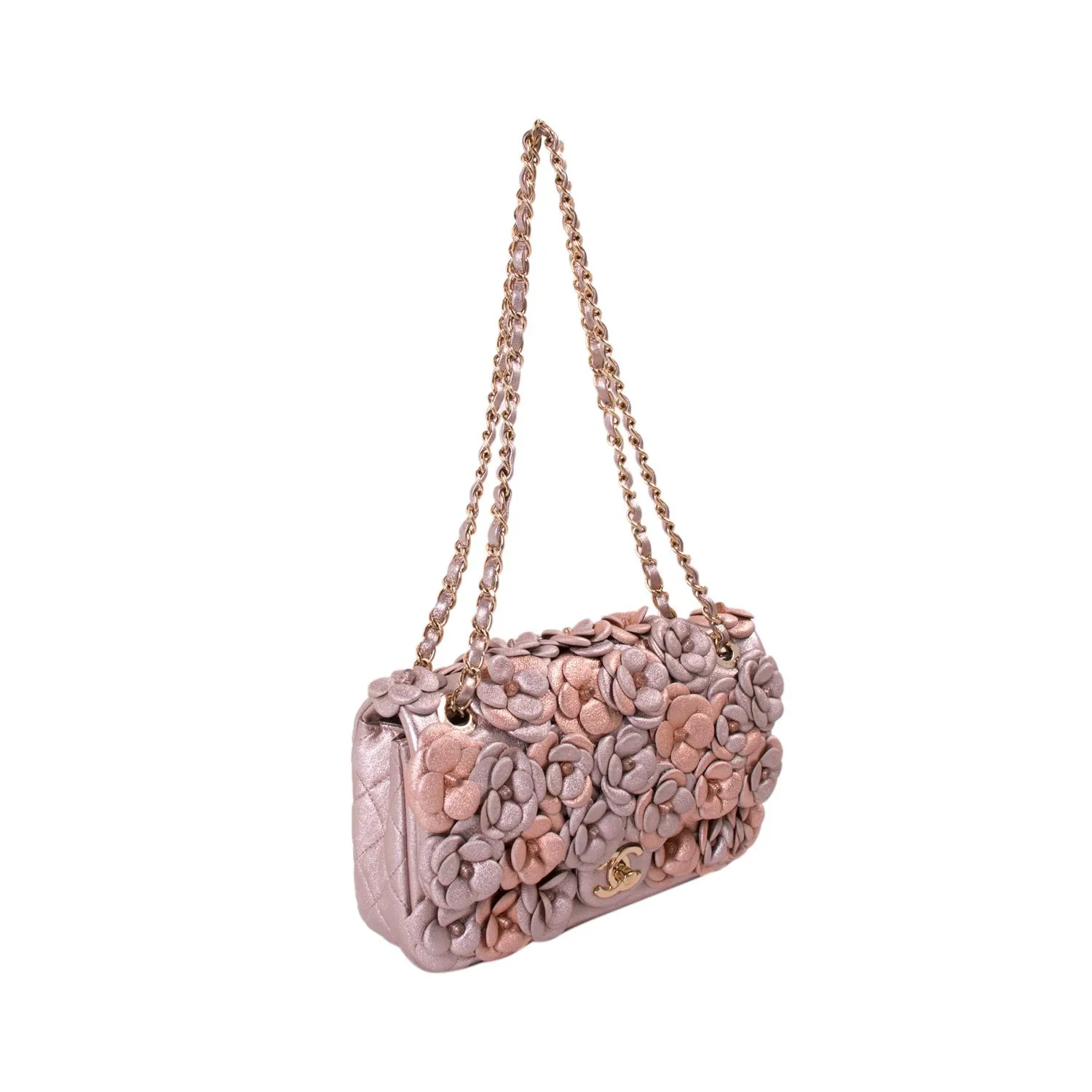 Chanel CC Camelia Embellished Flap Bag
