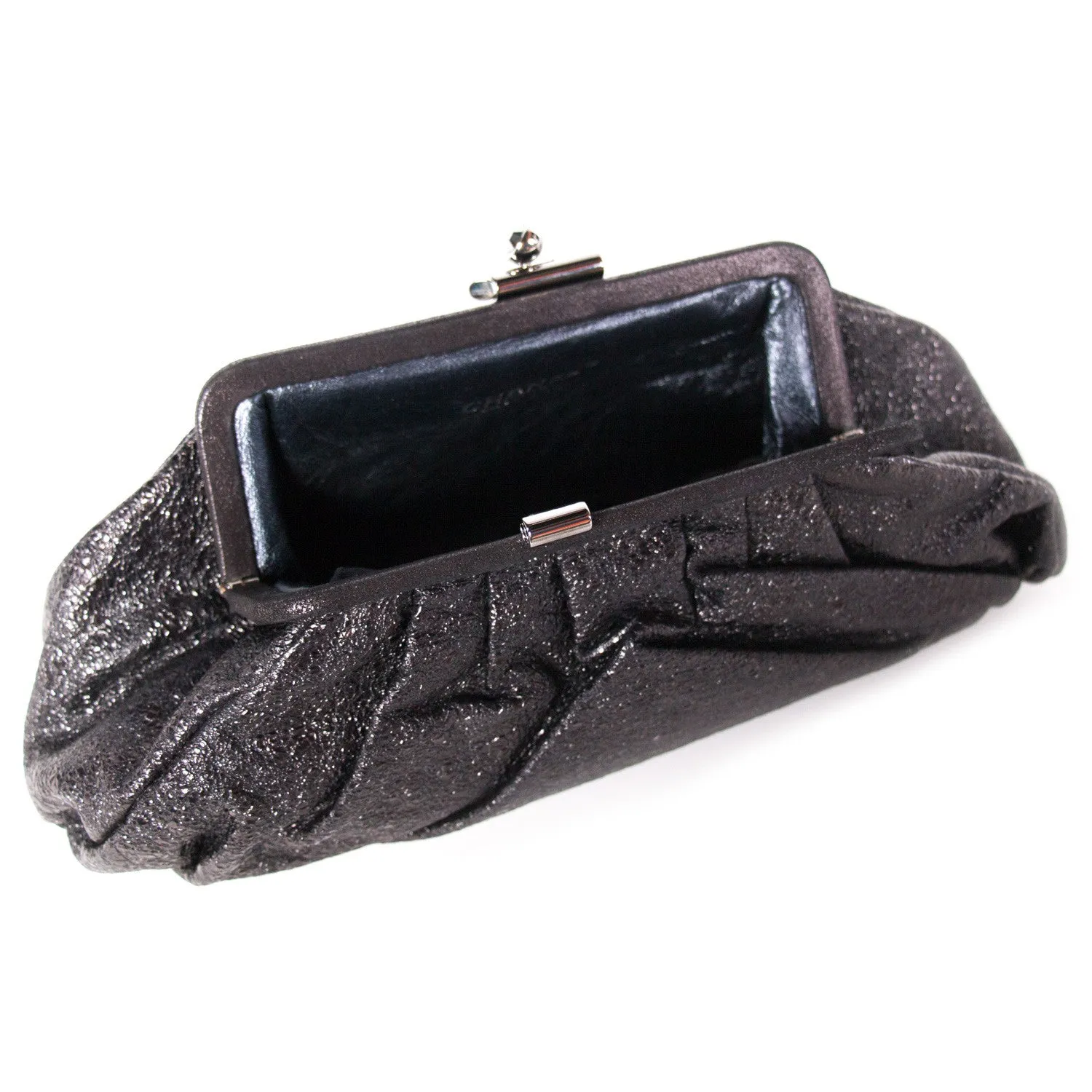 Chanel Crackled Frame Clutch