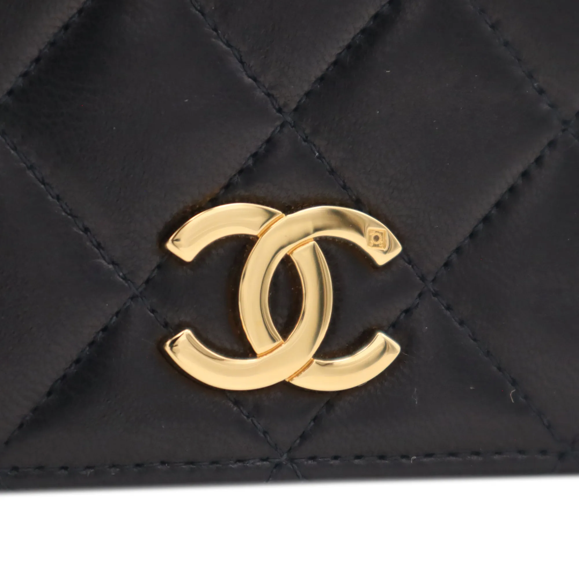 Chanel Lambskin Quilted Small Full Flap Shoulder Bag