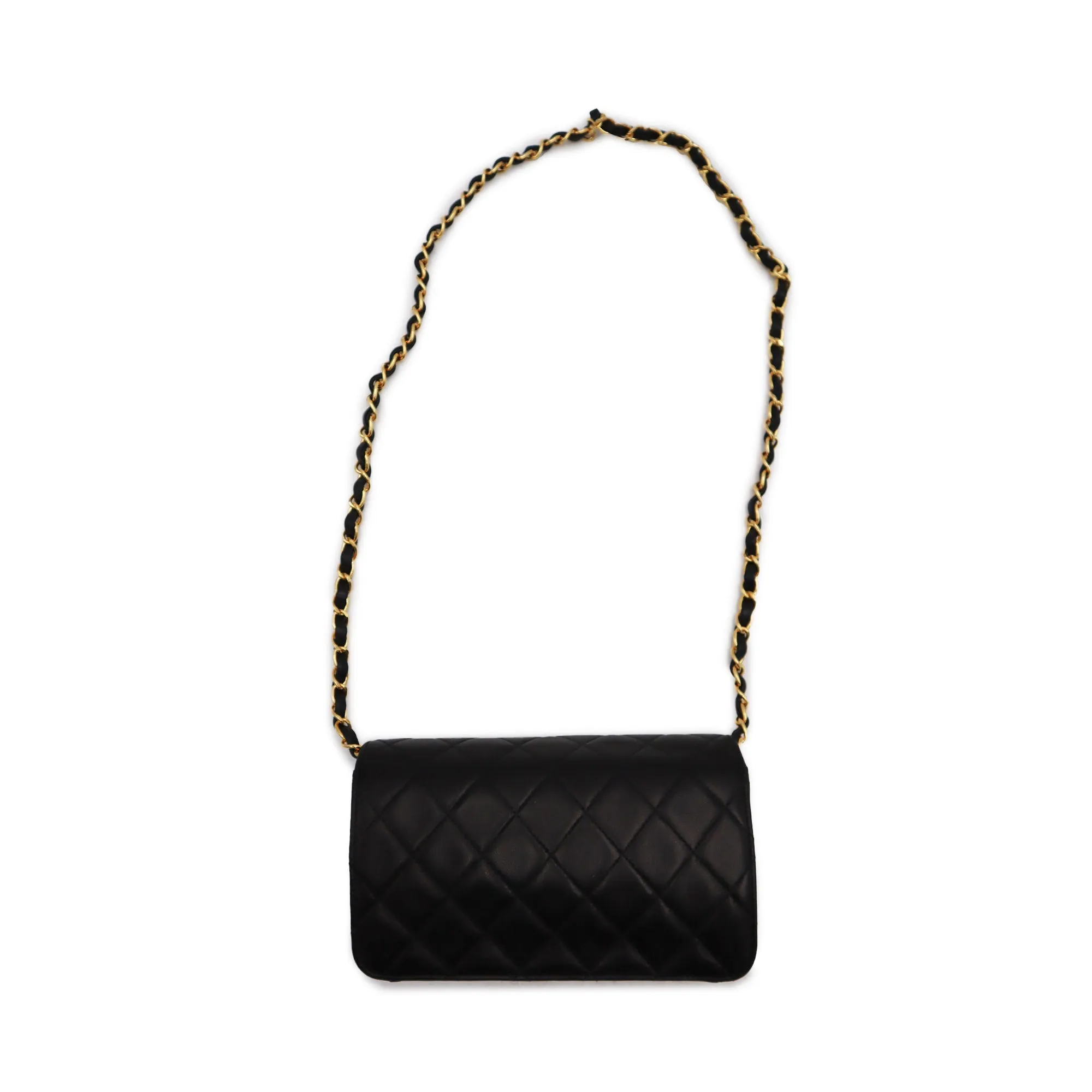 Chanel Lambskin Quilted Small Full Flap Shoulder Bag