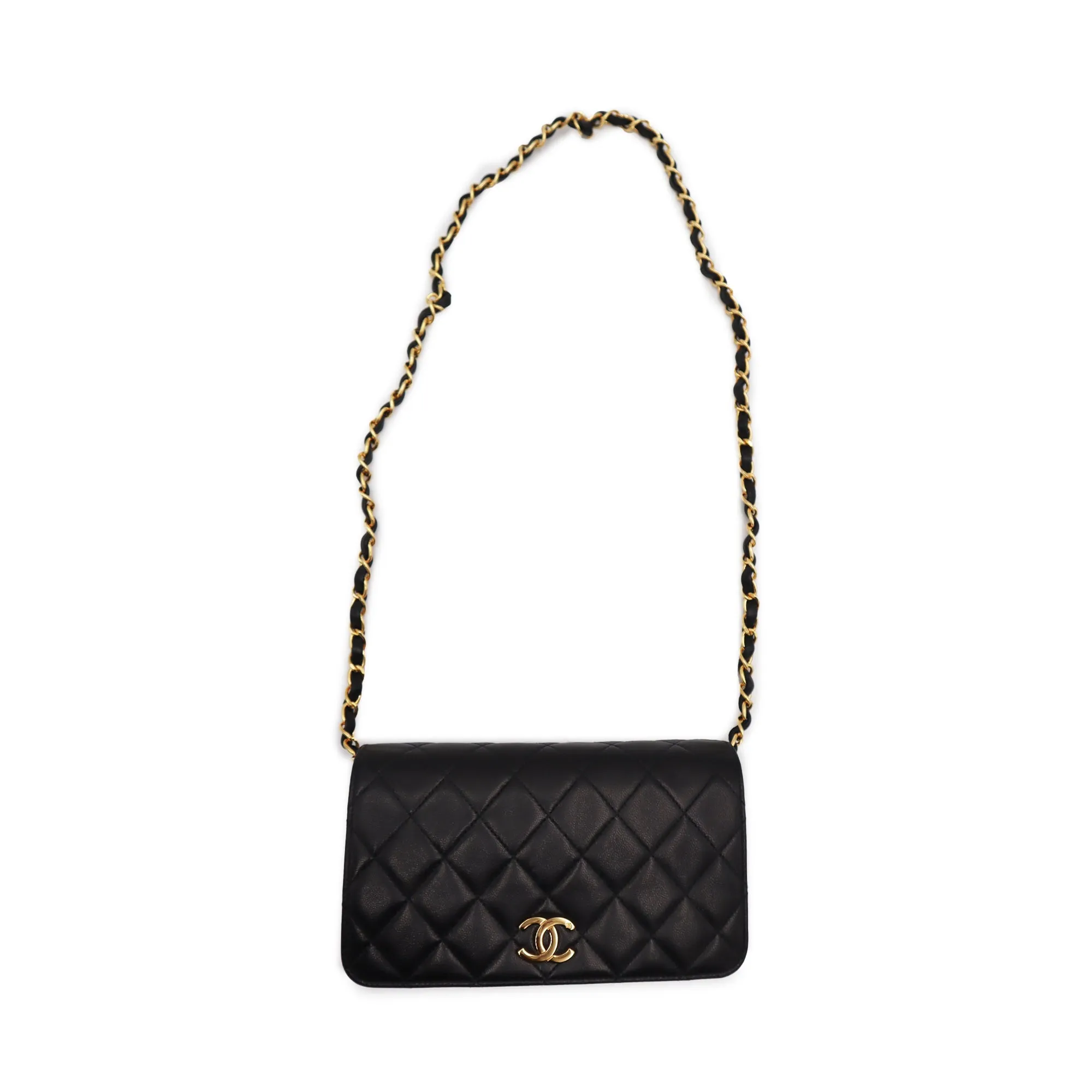 Chanel Lambskin Quilted Small Full Flap Shoulder Bag