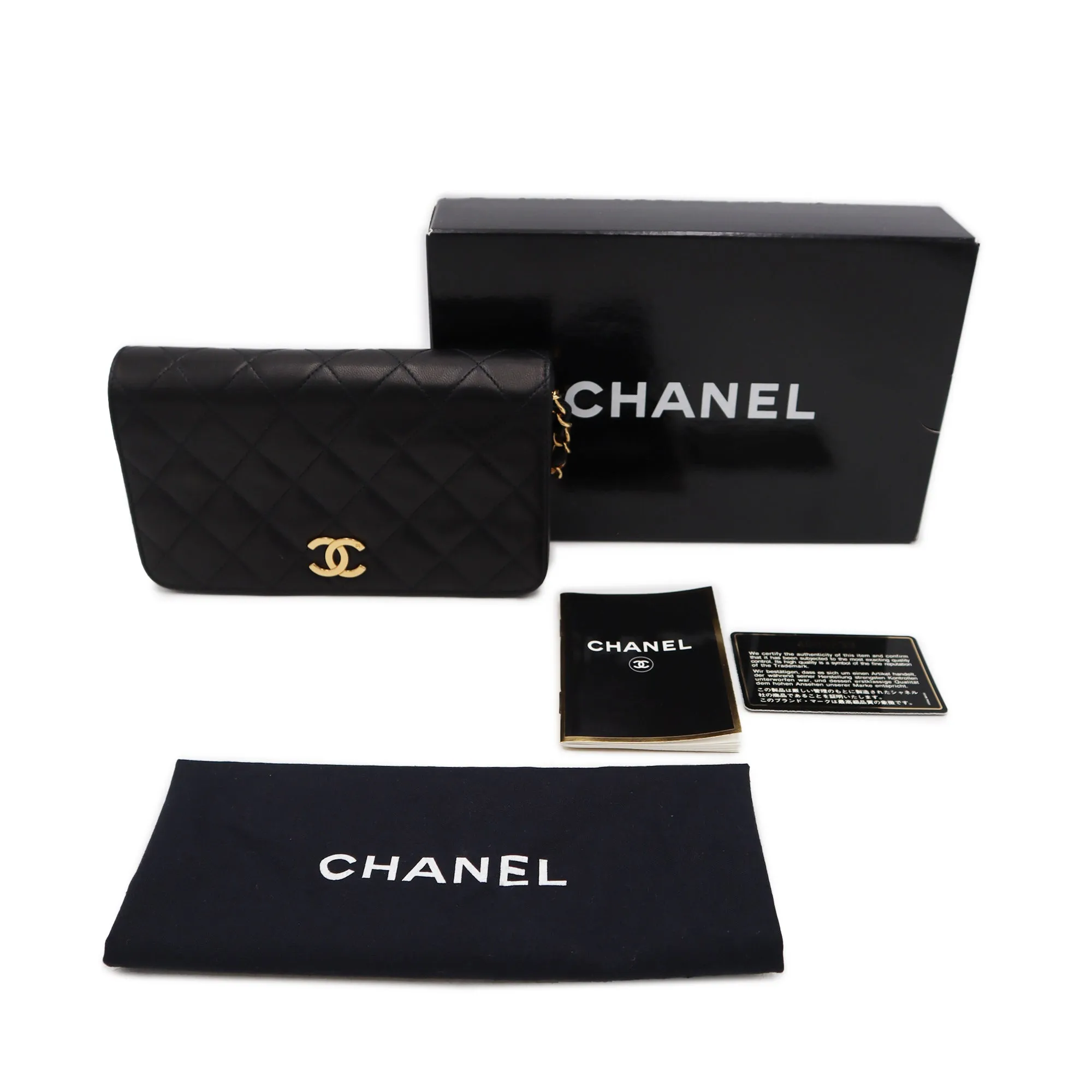 Chanel Lambskin Quilted Small Full Flap Shoulder Bag