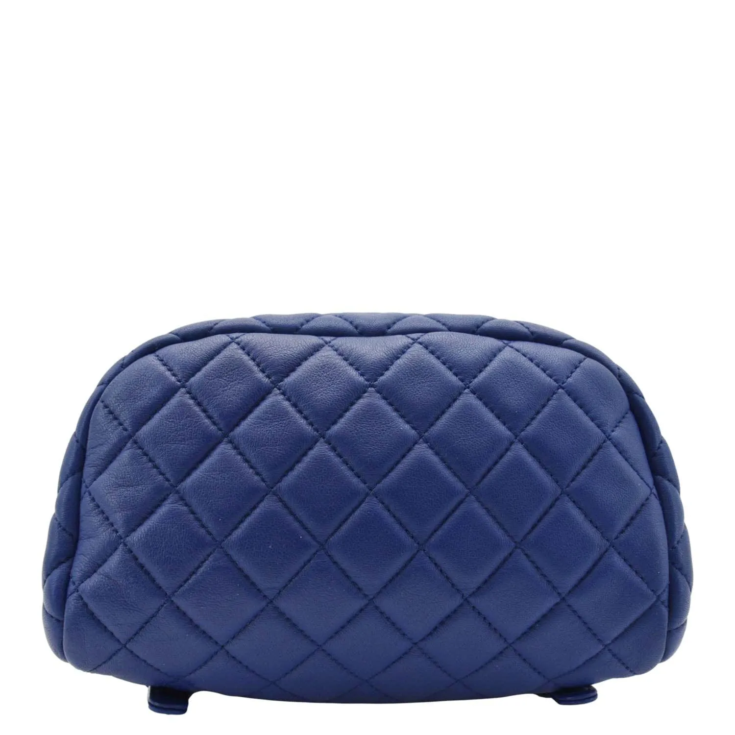 CHANEL Urban Spirit Quilted Leather Backpack Bag Blue