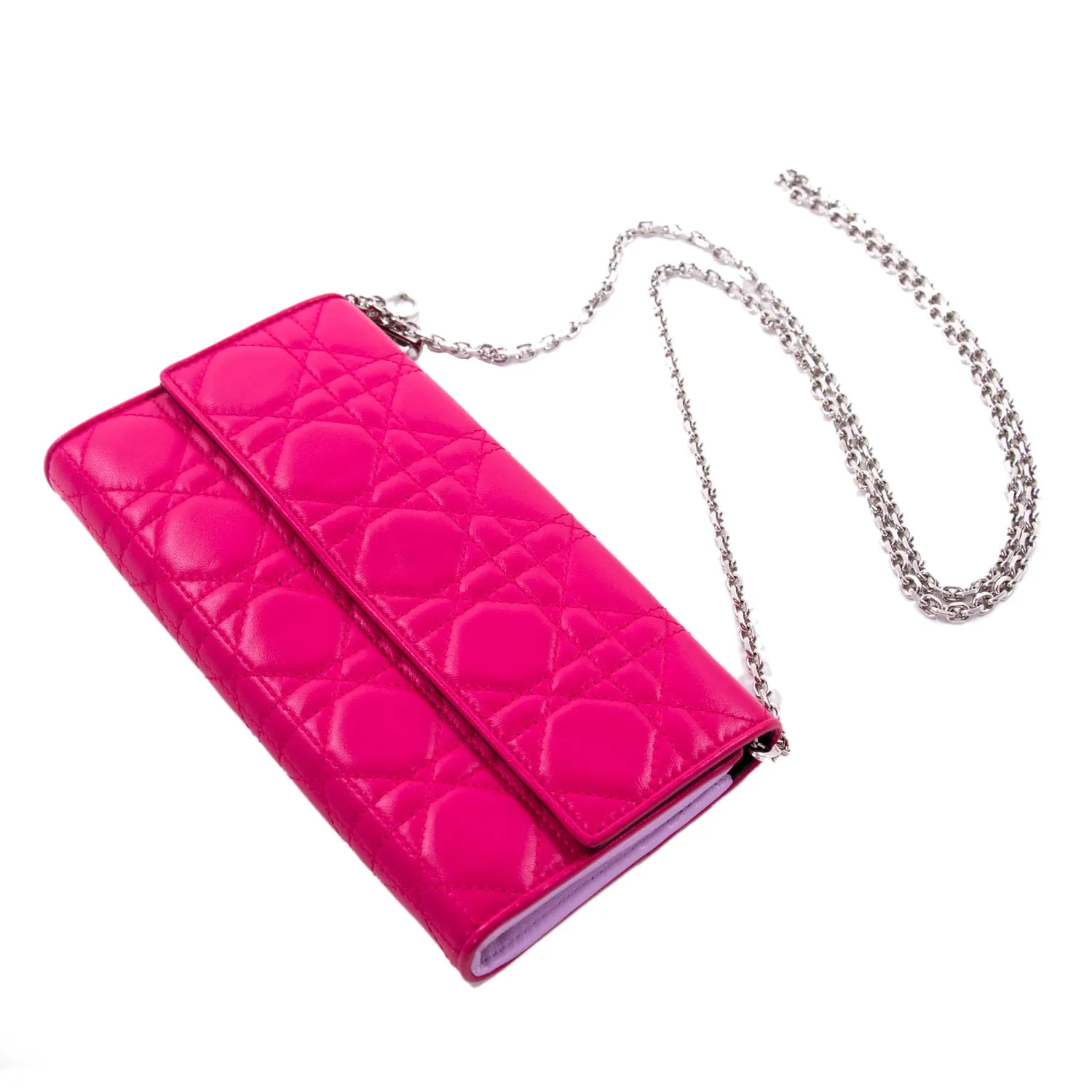 Christian Dior Lady Dior Chain Clutch