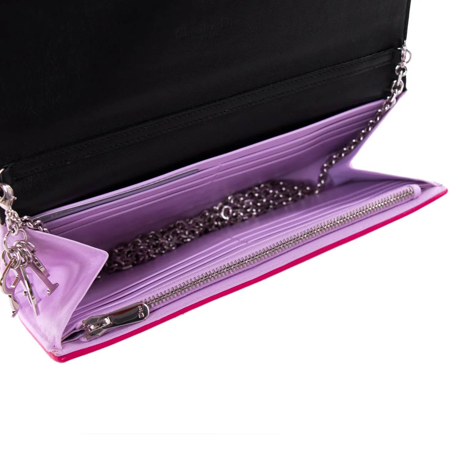 Christian Dior Lady Dior Chain Clutch