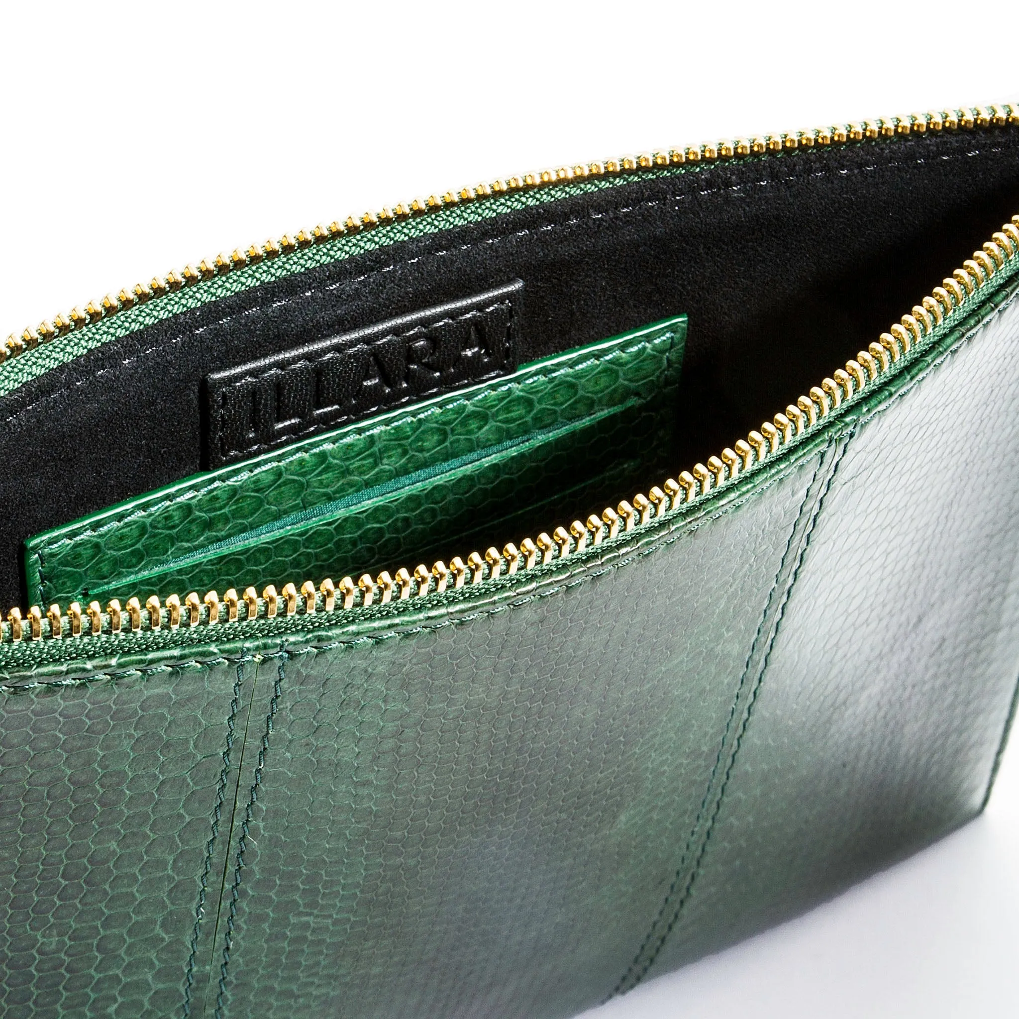 CHRISTINA SNAKESKIN POUCH