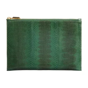 CHRISTINA SNAKESKIN POUCH