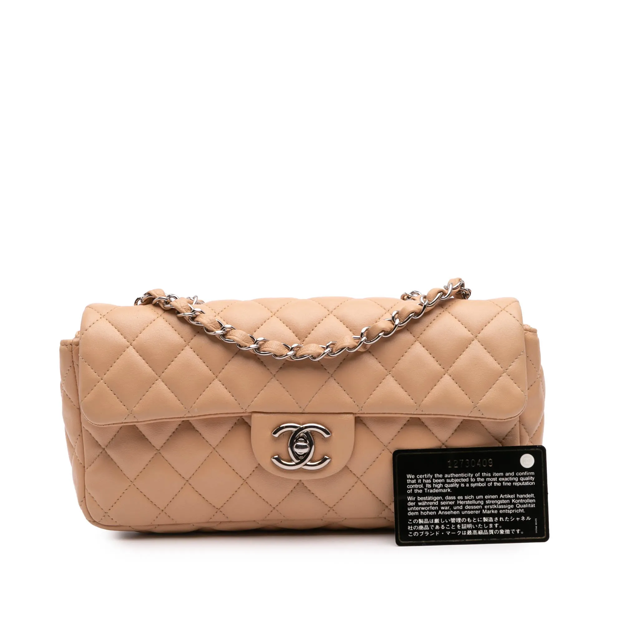 Classic Lambskin East West Single Flap
