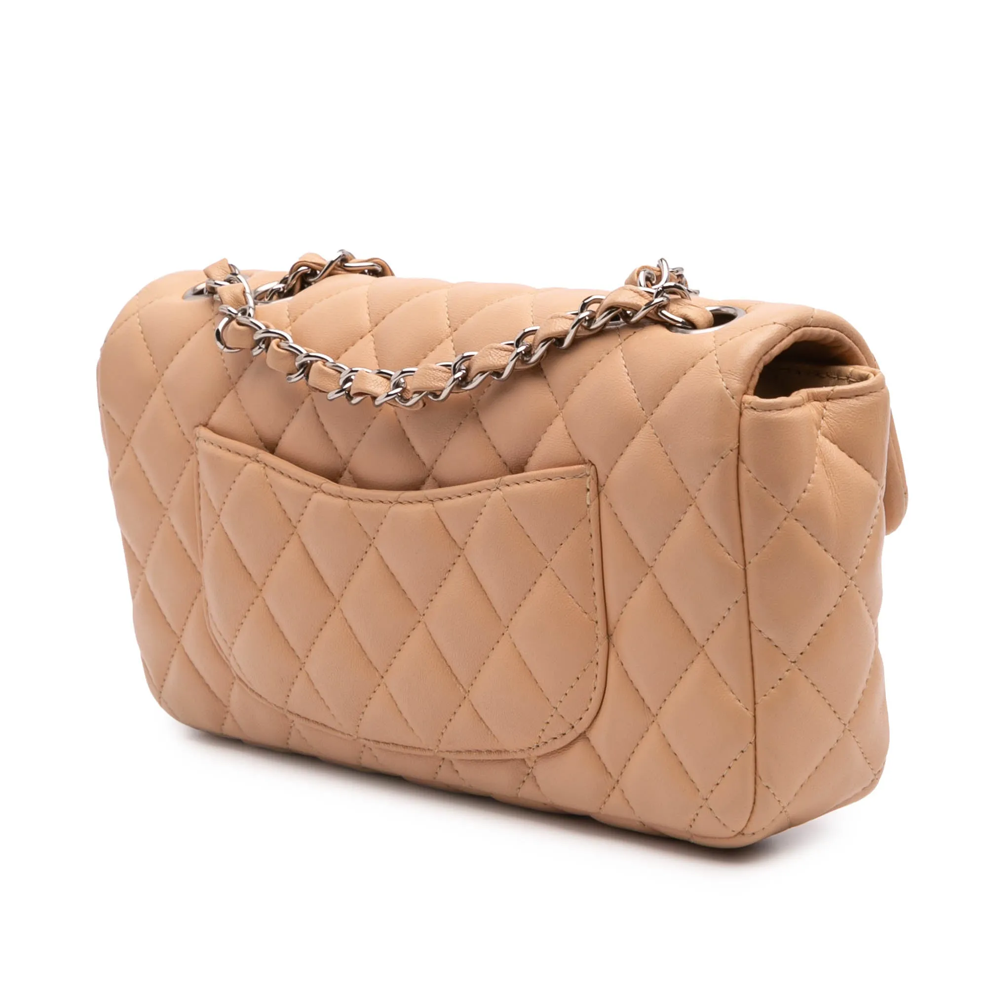 Classic Lambskin East West Single Flap
