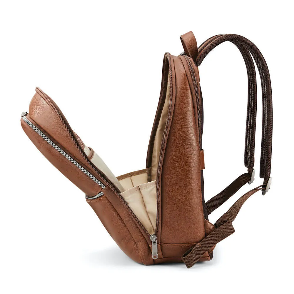 Classic Leather Slim Backpack (14.1")