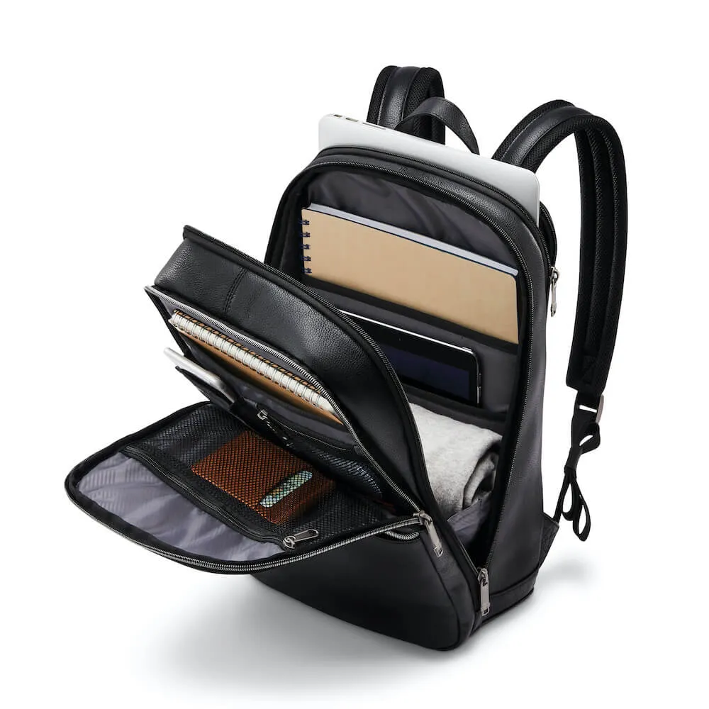 Classic Leather Slim Backpack (14.1")