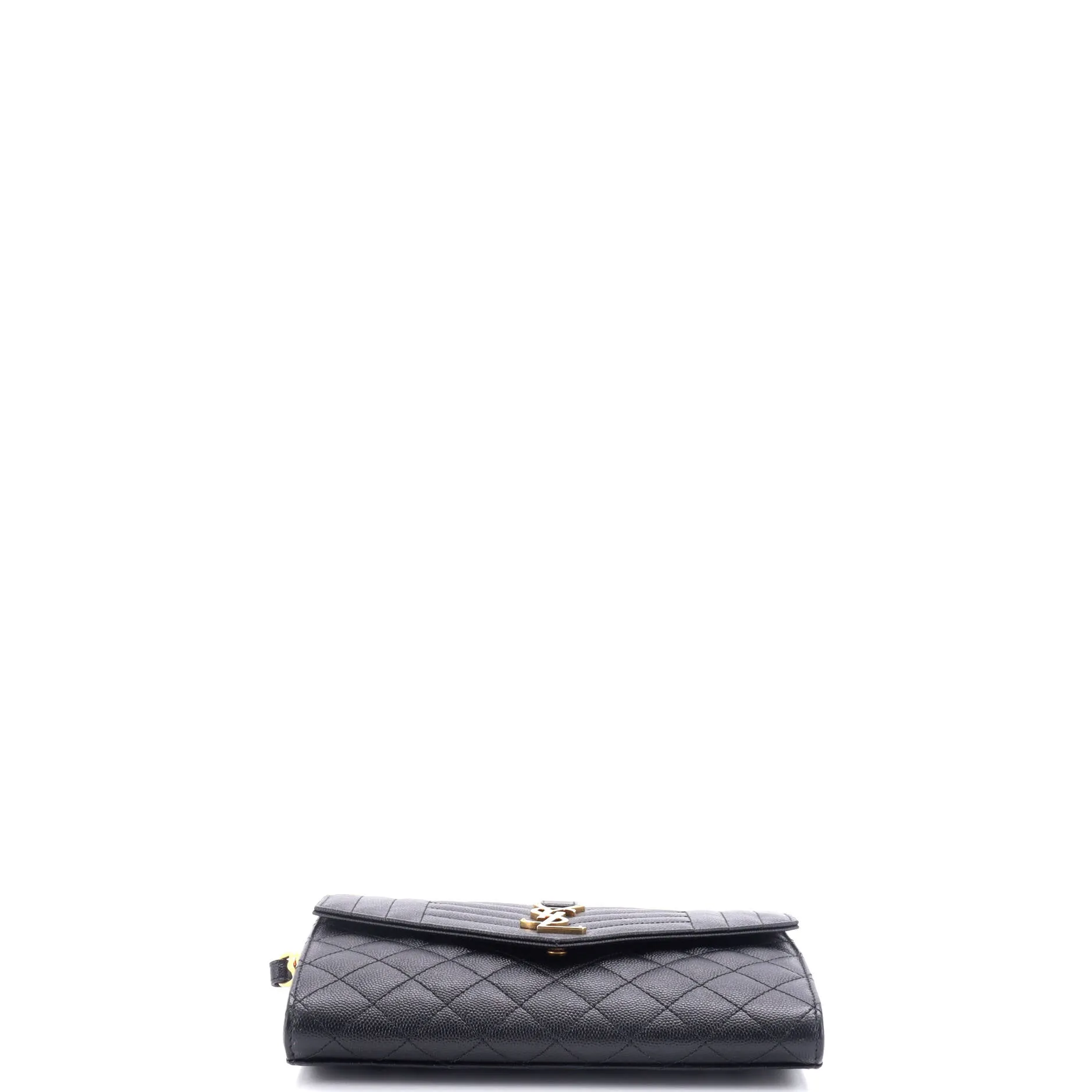 Classic Monogram Envelope Wristlet Clutch Mixed Matelasse Leather