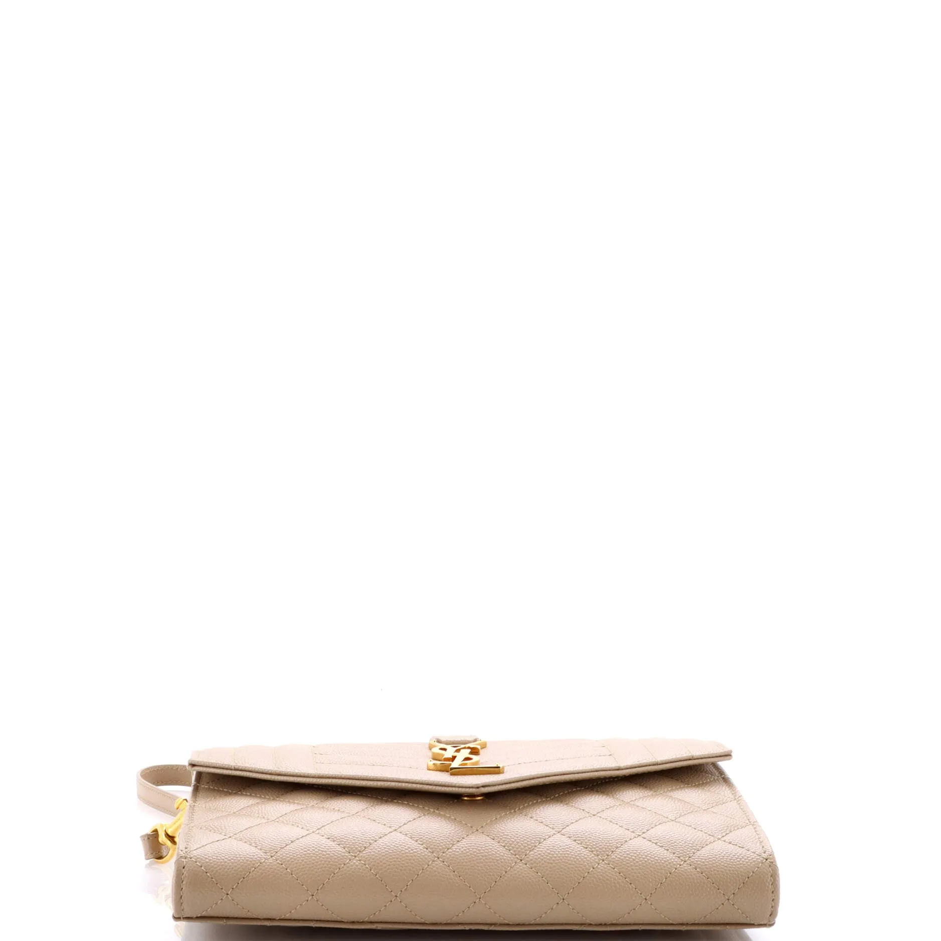 Classic Monogram Envelope Wristlet Clutch Mixed Matelasse Leather