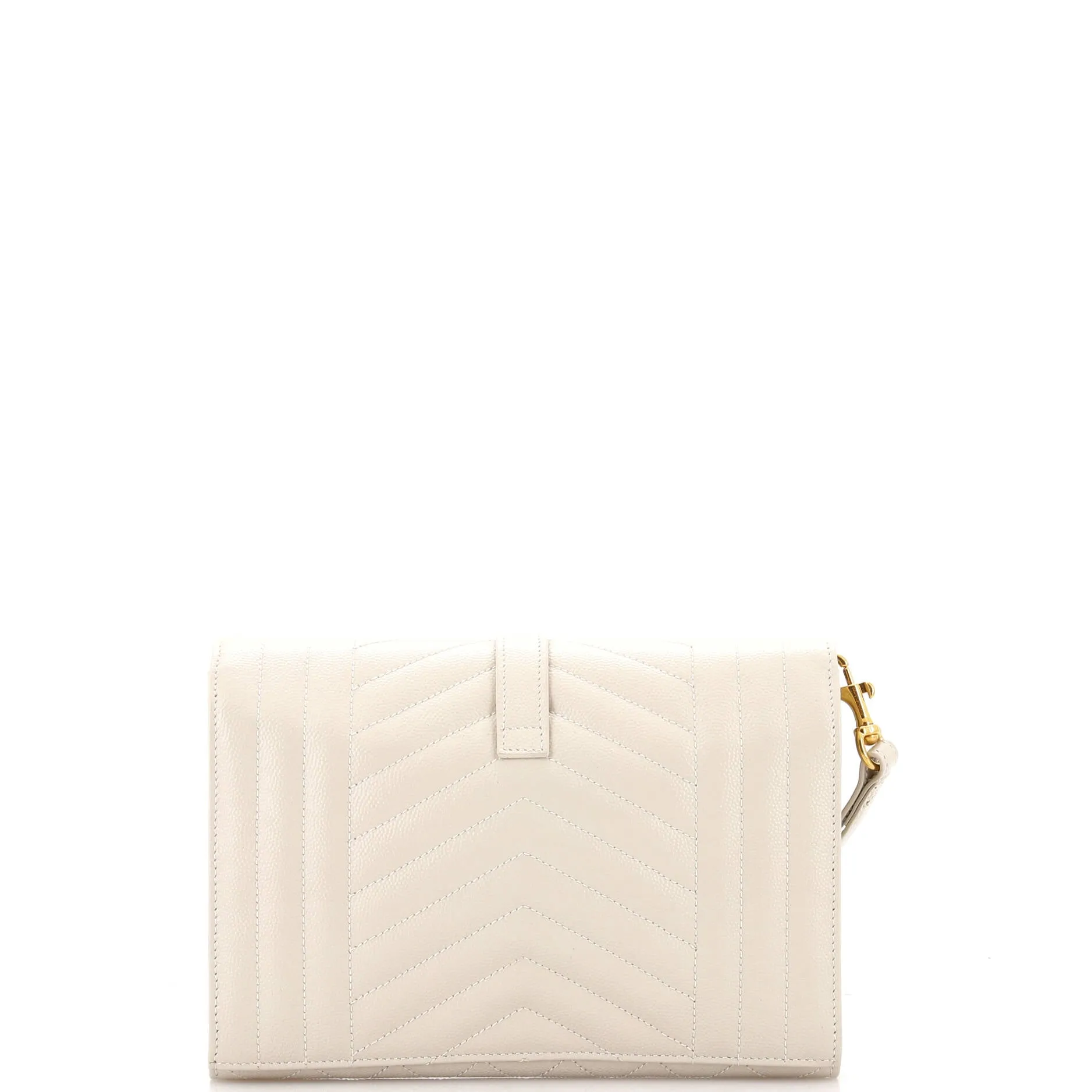 Classic Monogram Envelope Wristlet Clutch Mixed Matelasse Leather