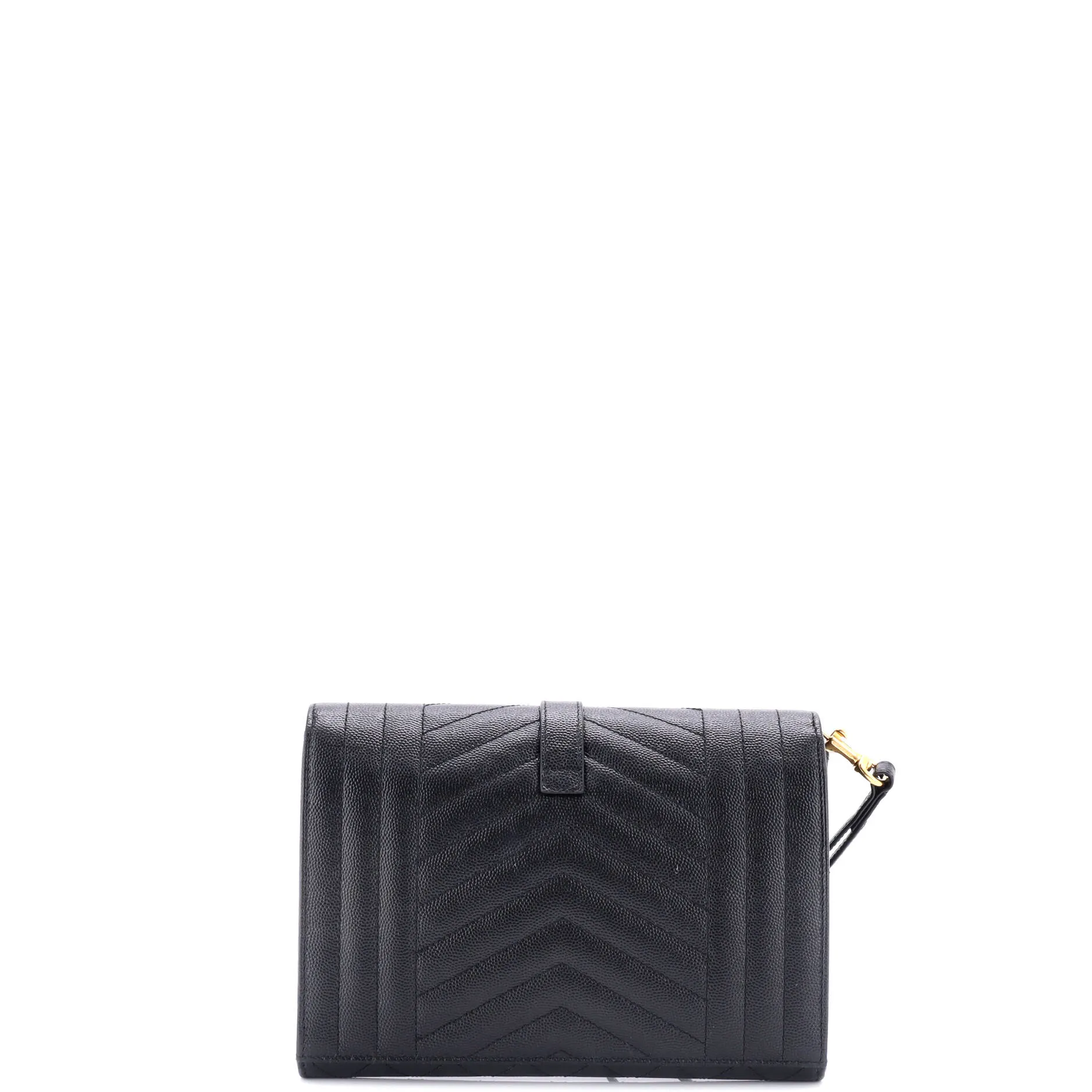 Classic Monogram Envelope Wristlet Clutch Mixed Matelasse Leather
