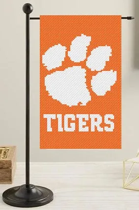 Clemson Mini Flag Canvas