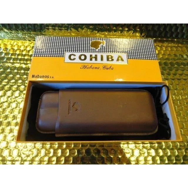 Cohiba Brown Leather  Case