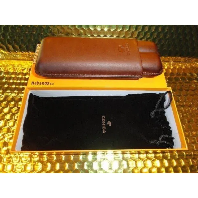 Cohiba Brown Leather  Case