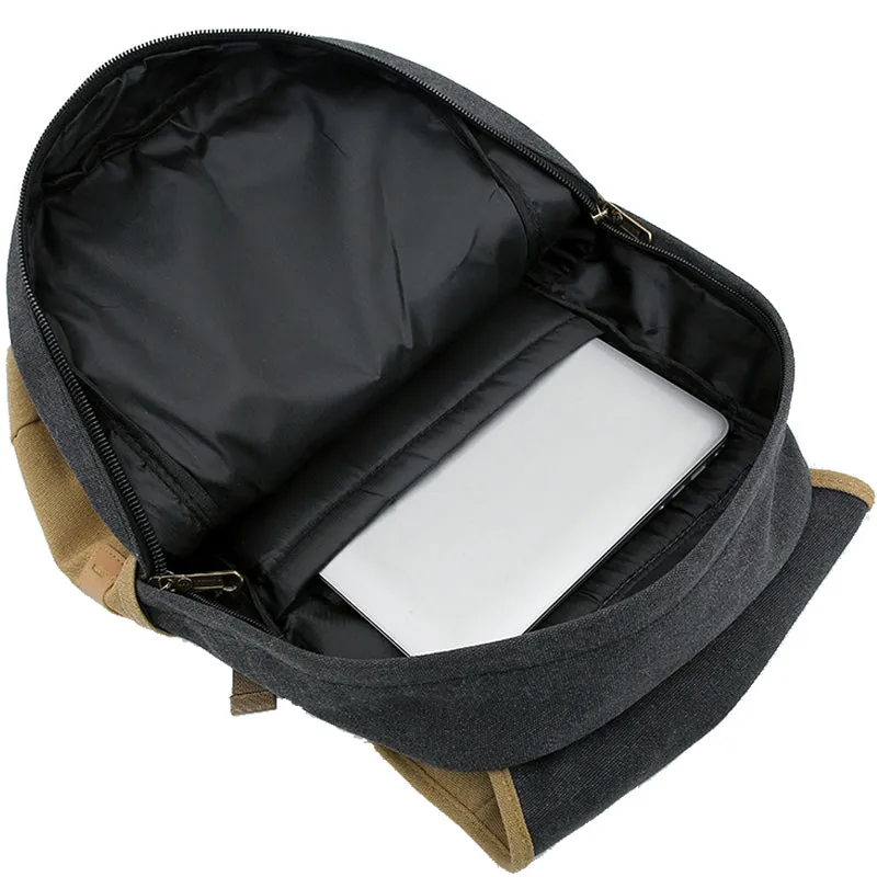 Contrast Color High Quality Canvas Backpack