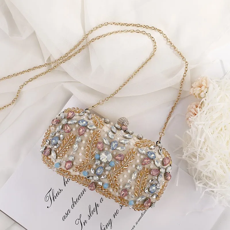 Crystal Clutch Bag for Wedding Party Rhinestone Handbag